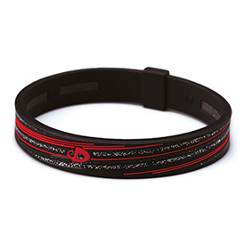 Slash-armband-black-red